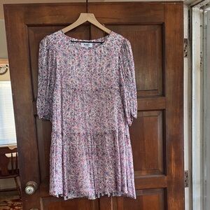 BB Dakota Floral Mini Dress - Pink and Blue